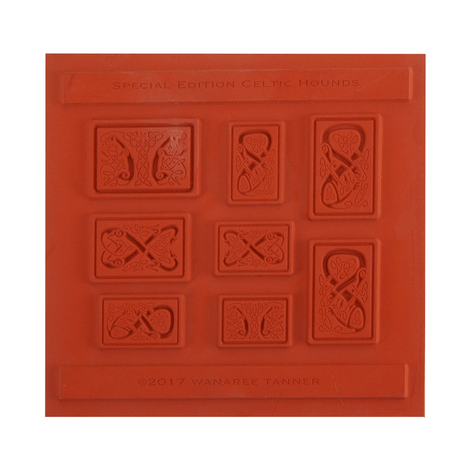 orange Wanaree Tanner Texture Plate - Special Edition Celtic Hounds