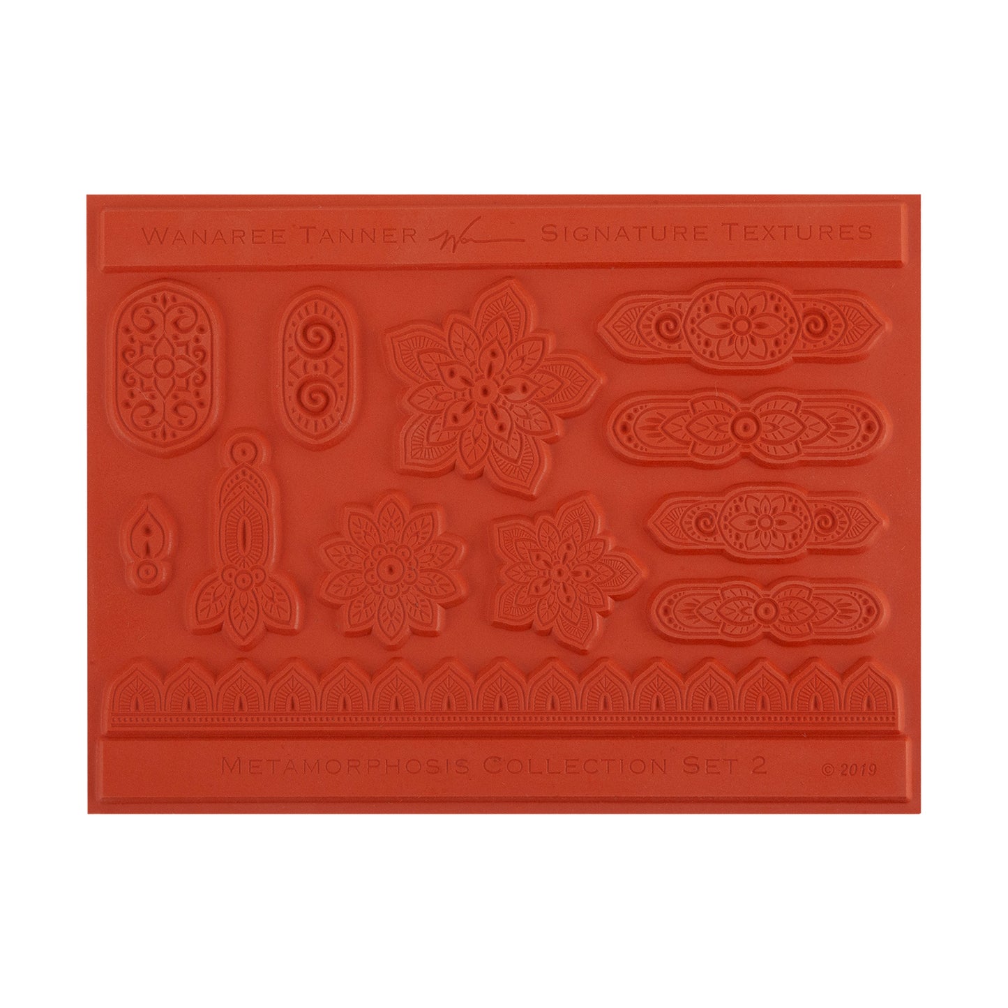 orange Wanaree Tanner Signature Texture Plate - Metamorphosis Set 2