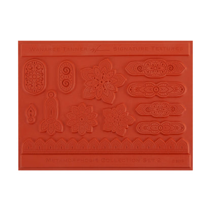 orange Wanaree Tanner Signature Texture Plate - Metamorphosis Set 2