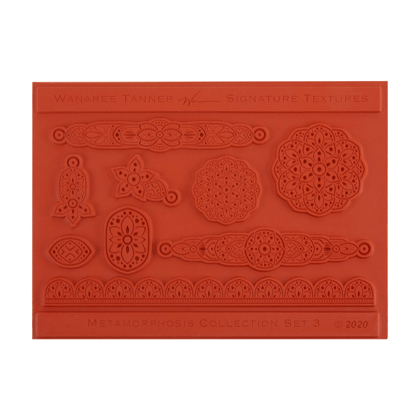 orange Wanaree Tanner Signature Texture Plate - Metamorphosis Set 3