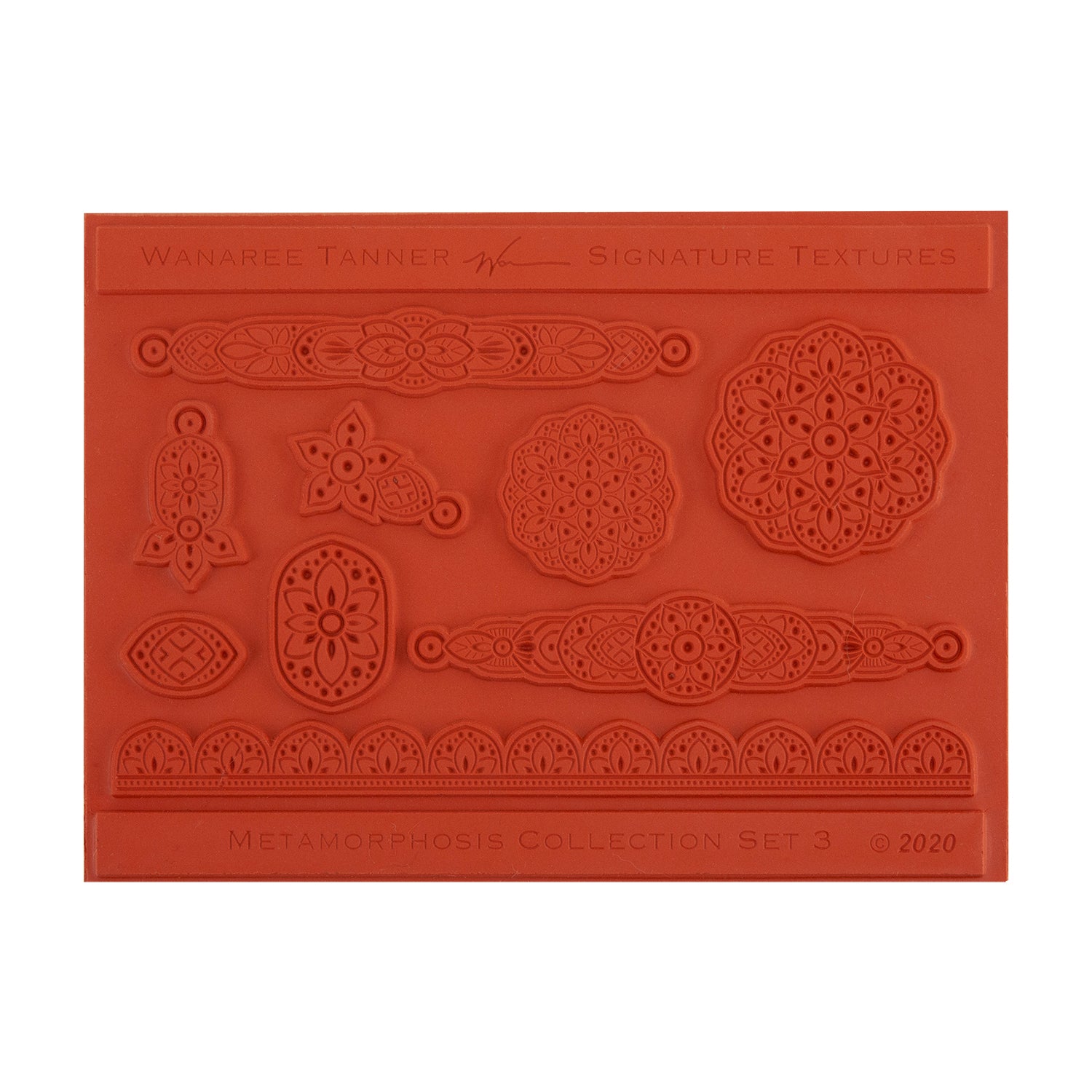 orange Wanaree Tanner Signature Texture Plate - Metamorphosis Set 3
