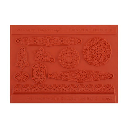 orange Wanaree Tanner Signature Texture Plate - Metamorphosis Set 3