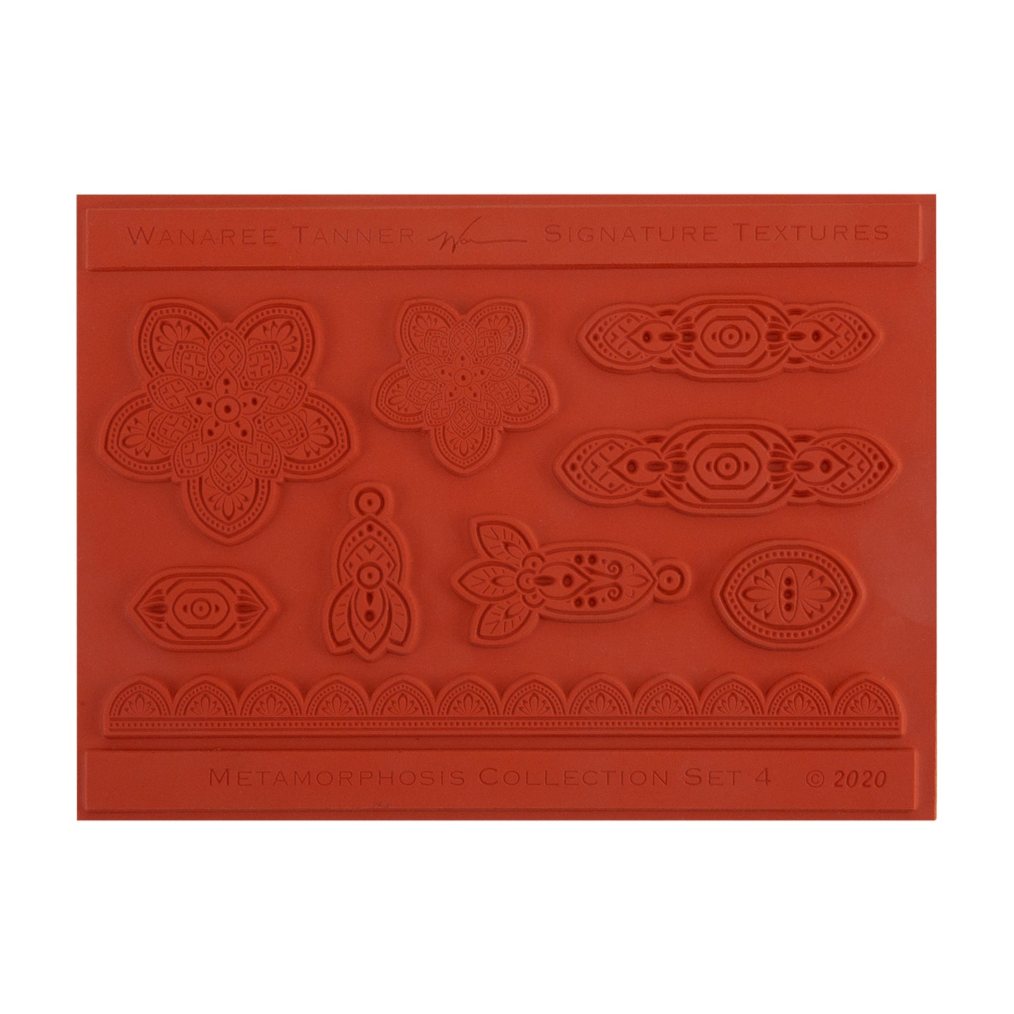 orange Wanaree Tanner Signature Texture Plate - Metamorphosis Set 4
