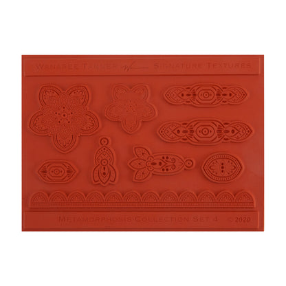 orange Wanaree Tanner Signature Texture Plate - Metamorphosis Set 4