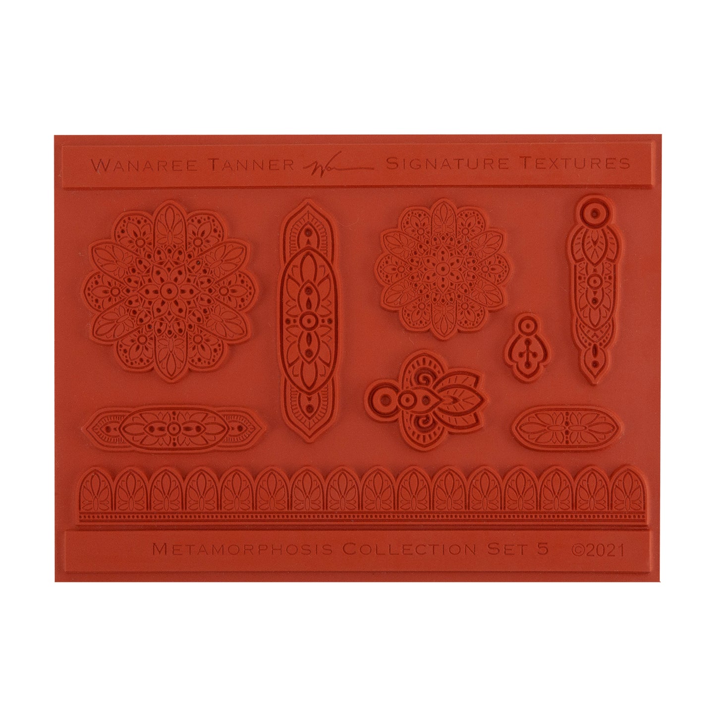 orange Wanaree Tanner Signature Texture Plate - Metamorphosis Set 5