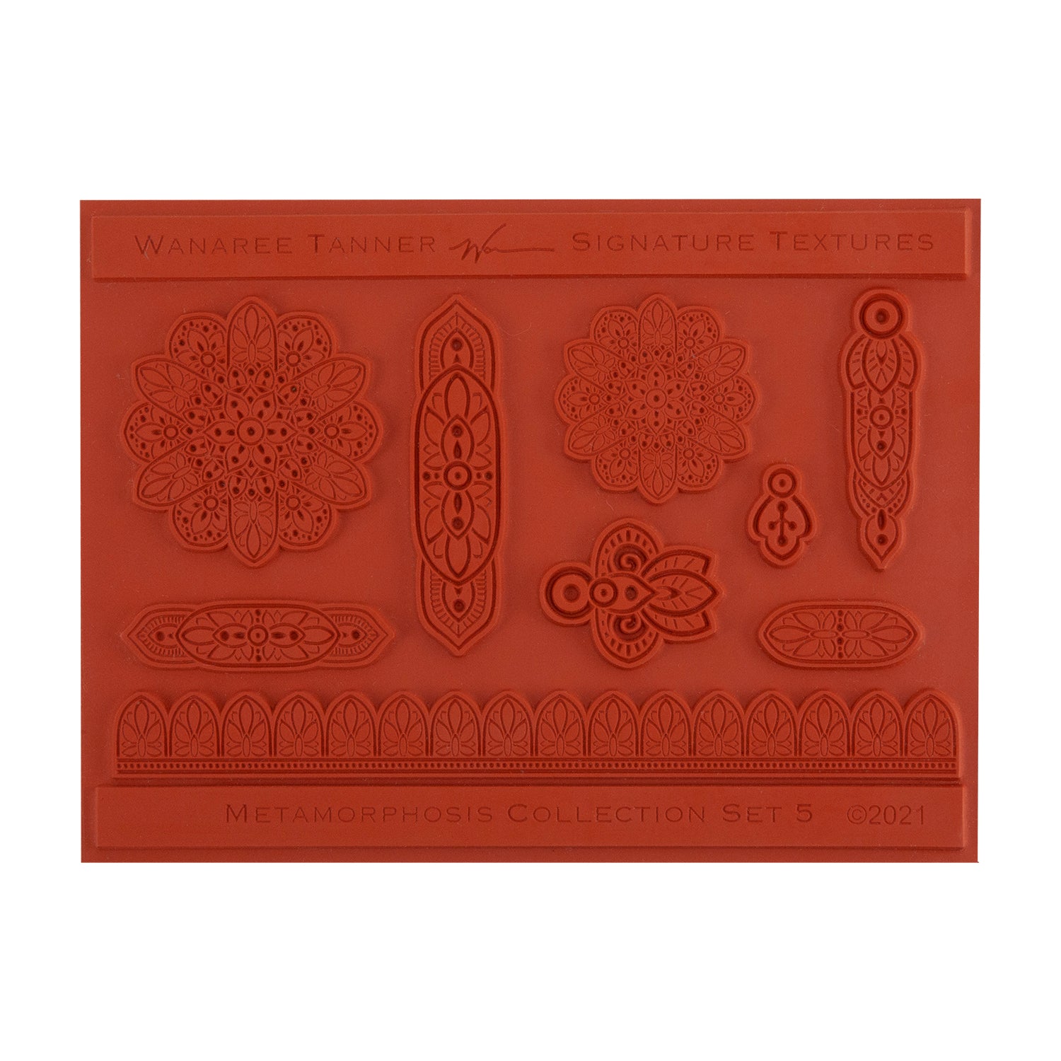 orange Wanaree Tanner Signature Texture Plate - Metamorphosis Set 5