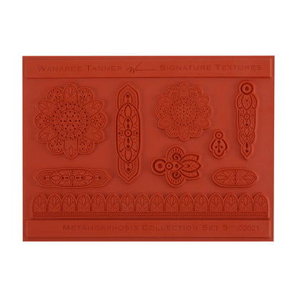 orange Wanaree Tanner Signature Texture Plate - Metamorphosis Set 5