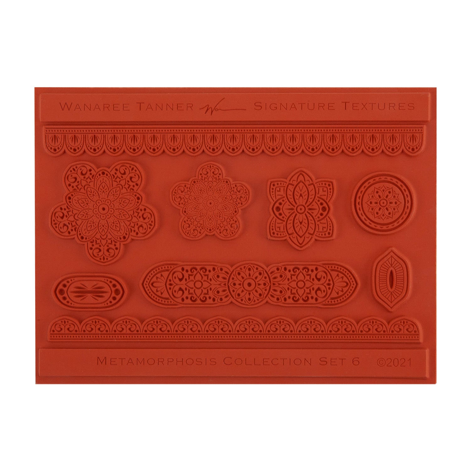 orange Wanaree Tanner Signature Texture Plate - Metamorphosis Set 6