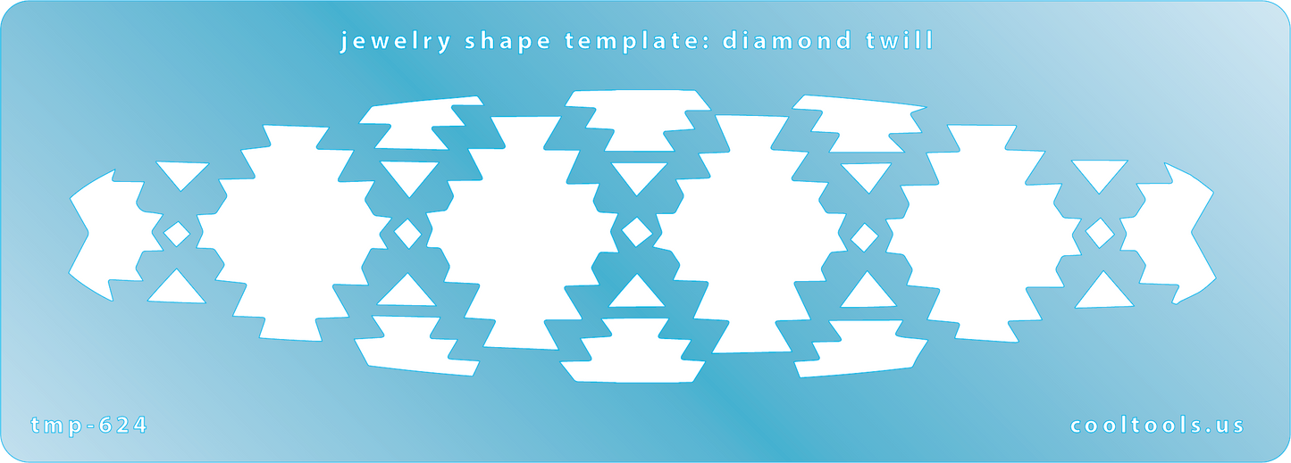 Blue plastic Jewelry Shape Template - Diamond Twill Our special surface makes it easy to find these templates on your workbench, but allows clarity for positioning.