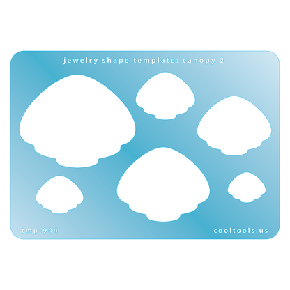 blue plastic Jewelry Shape Template - Canopy 2