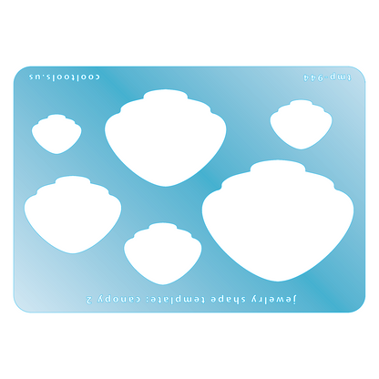 blue plastic Jewelry Shape Template - Canopy 2