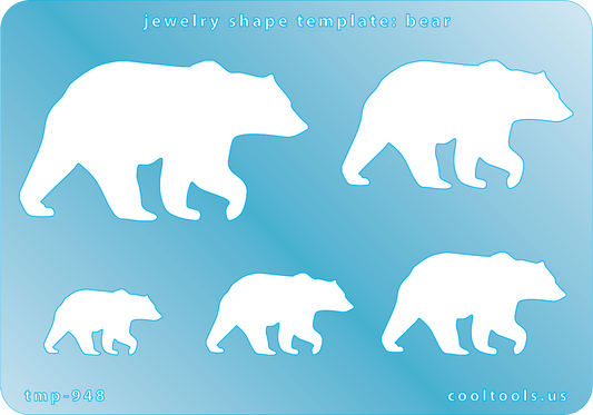 blue plastic 
Jewelry Shape Template - Bear


Includes 1 design in 5 graduated sizes. Sizes are from 25mm to 36mm.

Our special surface makes it easy to find these templates on your workbench, but allows clarity for positioning.