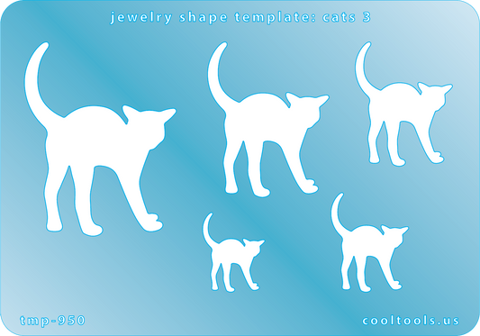 blue plastic Jewelry Shape Template - Cats 3


Includes 1 design in 5 graduated sizes. Sizes are from 22mm to 57mm.

Our special surface makes it easy to find these templates on your workbench, but allows clarity for positioning.