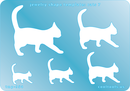 blue plastic Jewelry Shape Template - Cats 7


Includes 1 design in 5 graduated sizes. Sizes are from 21mm to 58mm.

Our special surface makes it easy to find these templates on your workbench, but allows clarity for positioning.