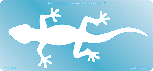 blue plastic Jewelry Shape Template - Gecko Cuff


Size is 7.5 inches wide

Our special surface makes it easy to find these templates on your workbench, but allows clarity for positioning.