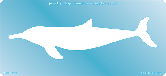 blue plastic Jewelry Shape Template - Dolphin 2 Cuff


Size is 7.5 inches wide

Our special surface makes it easy to find these templates on your workbench, but allows clarity for positioning.