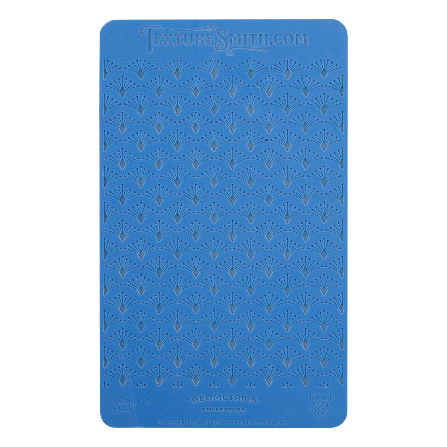 blue Texture Mat - Geometrics Collection - Art Deco