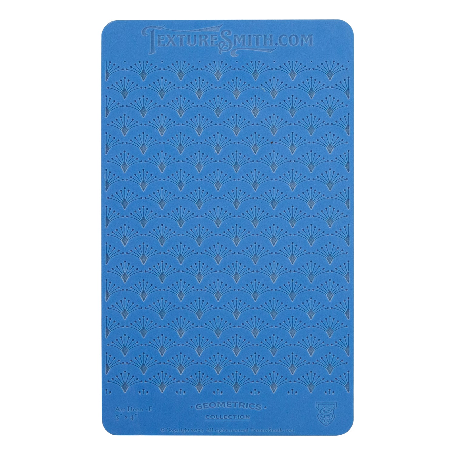 blue Texture Mat - Geometrics Collection - Art Deco