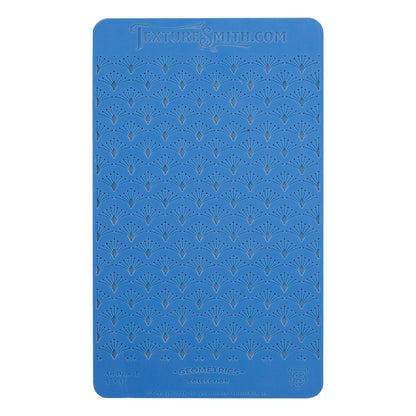 blue Texture Mat - Geometrics Collection - Art Deco