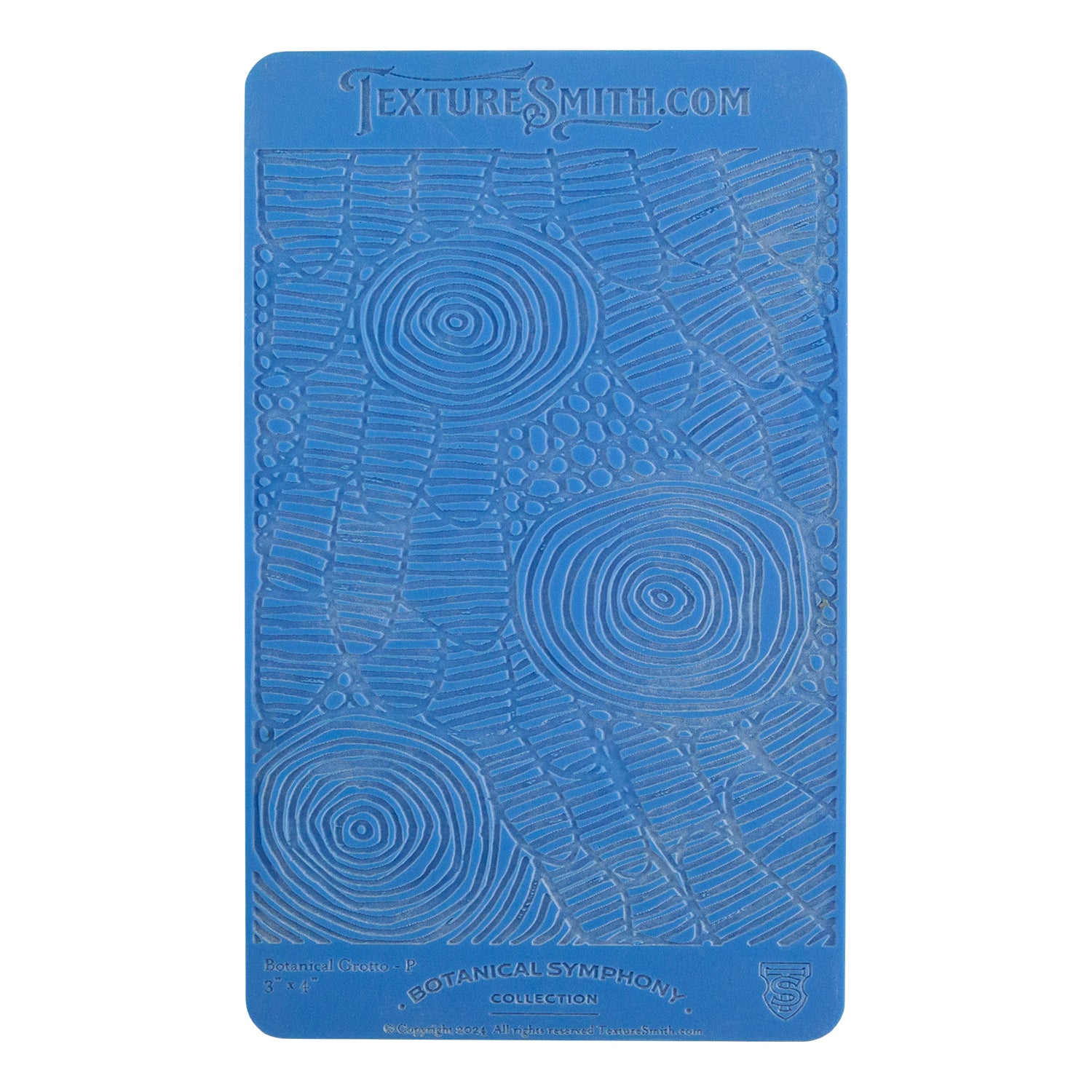 blue Texture Mat - Botanical Symphony Collection - Botanical Grotto