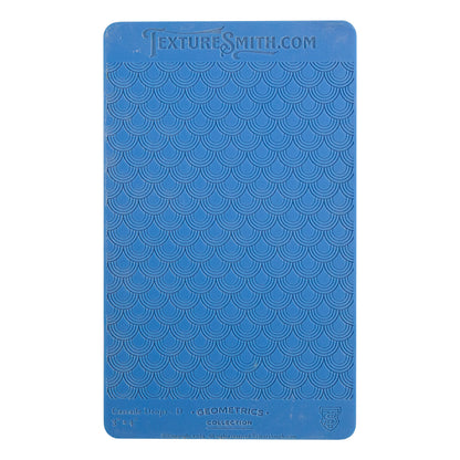blue Texture Mat - Geometrics Collection - Cascade Drop