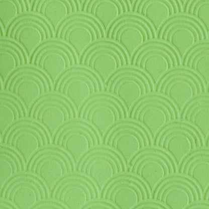 sample of Texture Mat - Geometrics Collection - Cascade Drop in green clay
