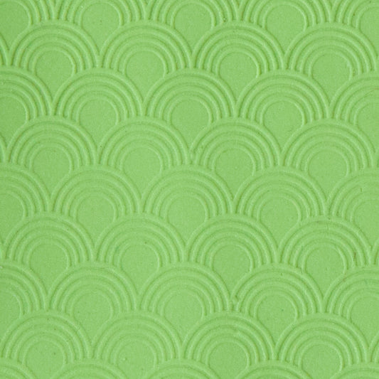 sample of Texture Mat - Geometrics Collection - Cascade Drop in green clay
