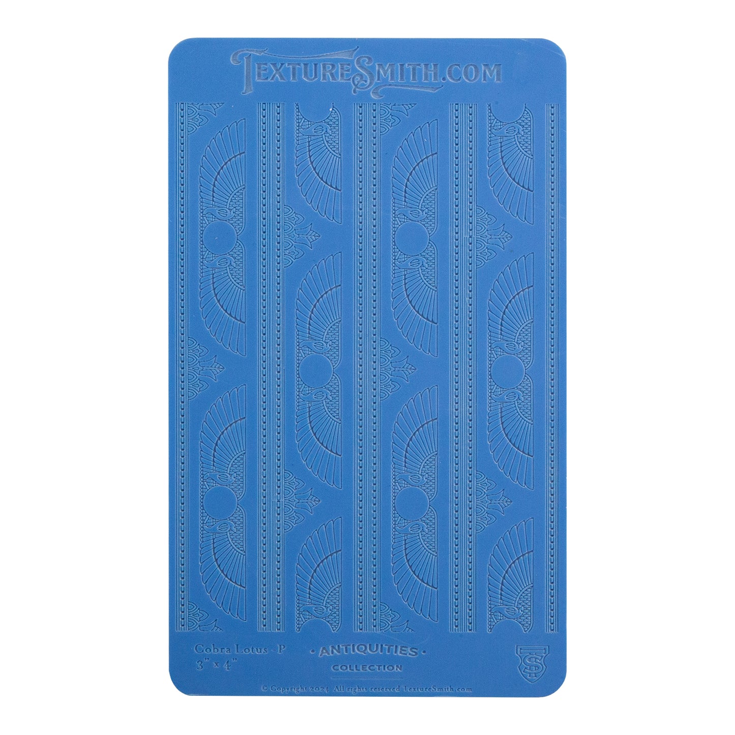 blue Texture Mat - Antiquities Collection - Cobra Lotus