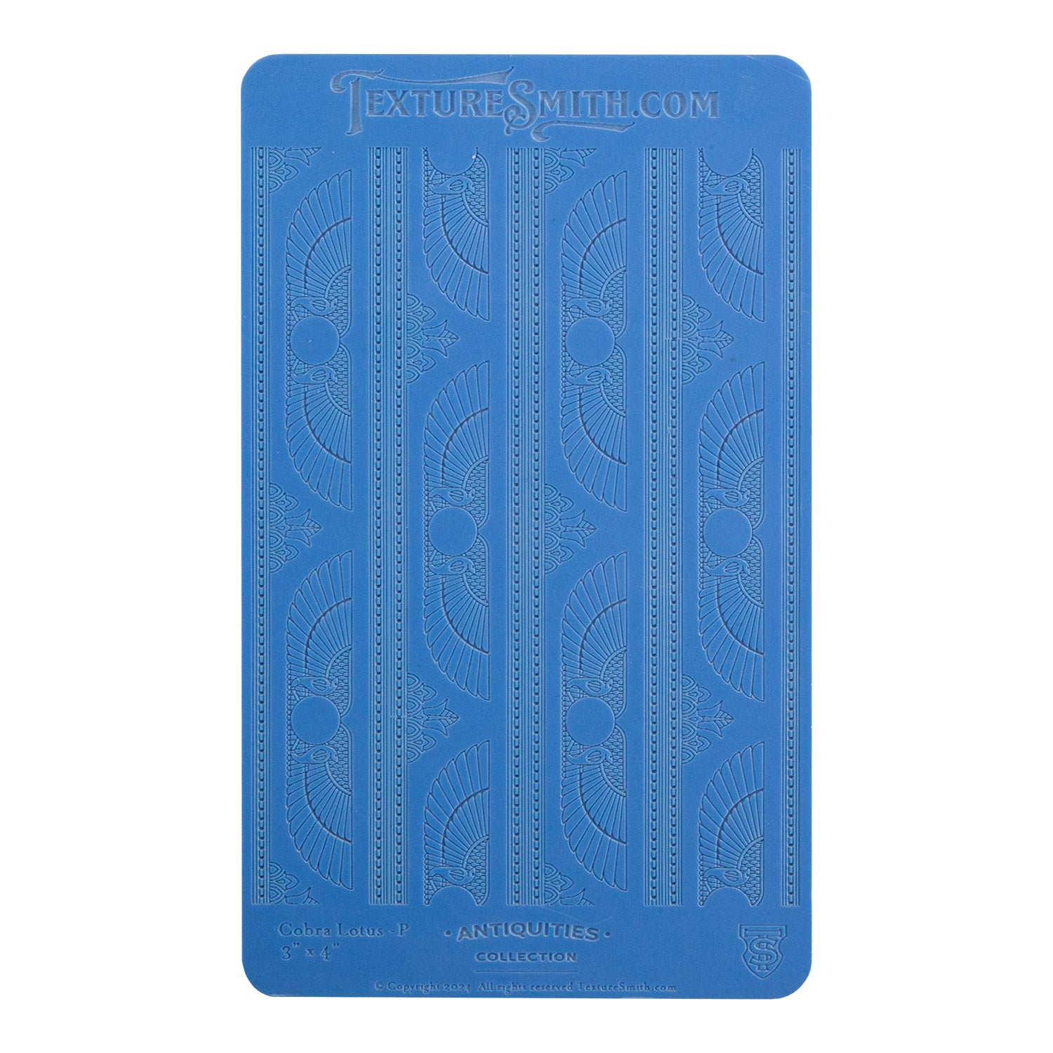 blue Texture Mat - Antiquities Collection - Cobra Lotus