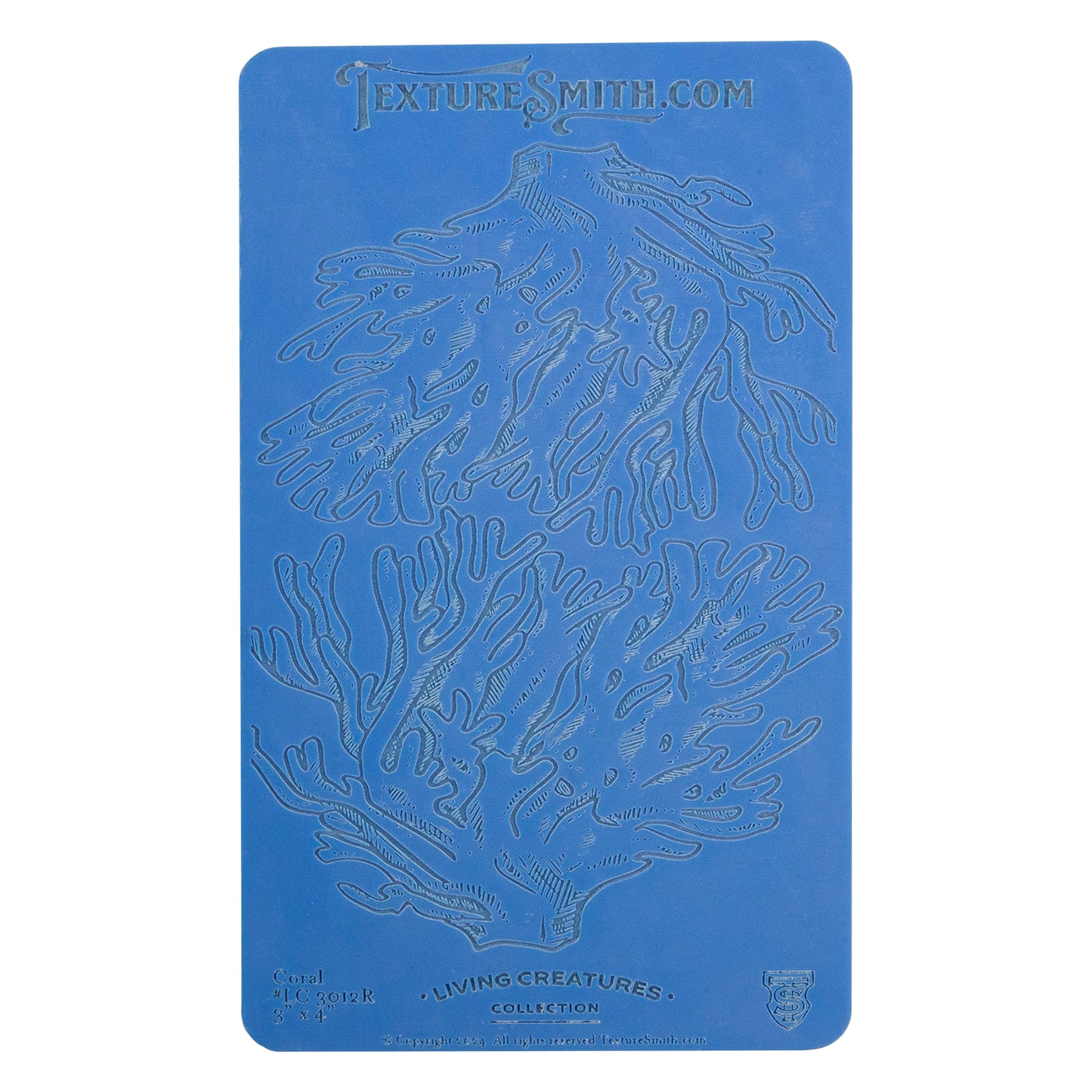 blue Texture Mat - Living Creatures Collection - Coral