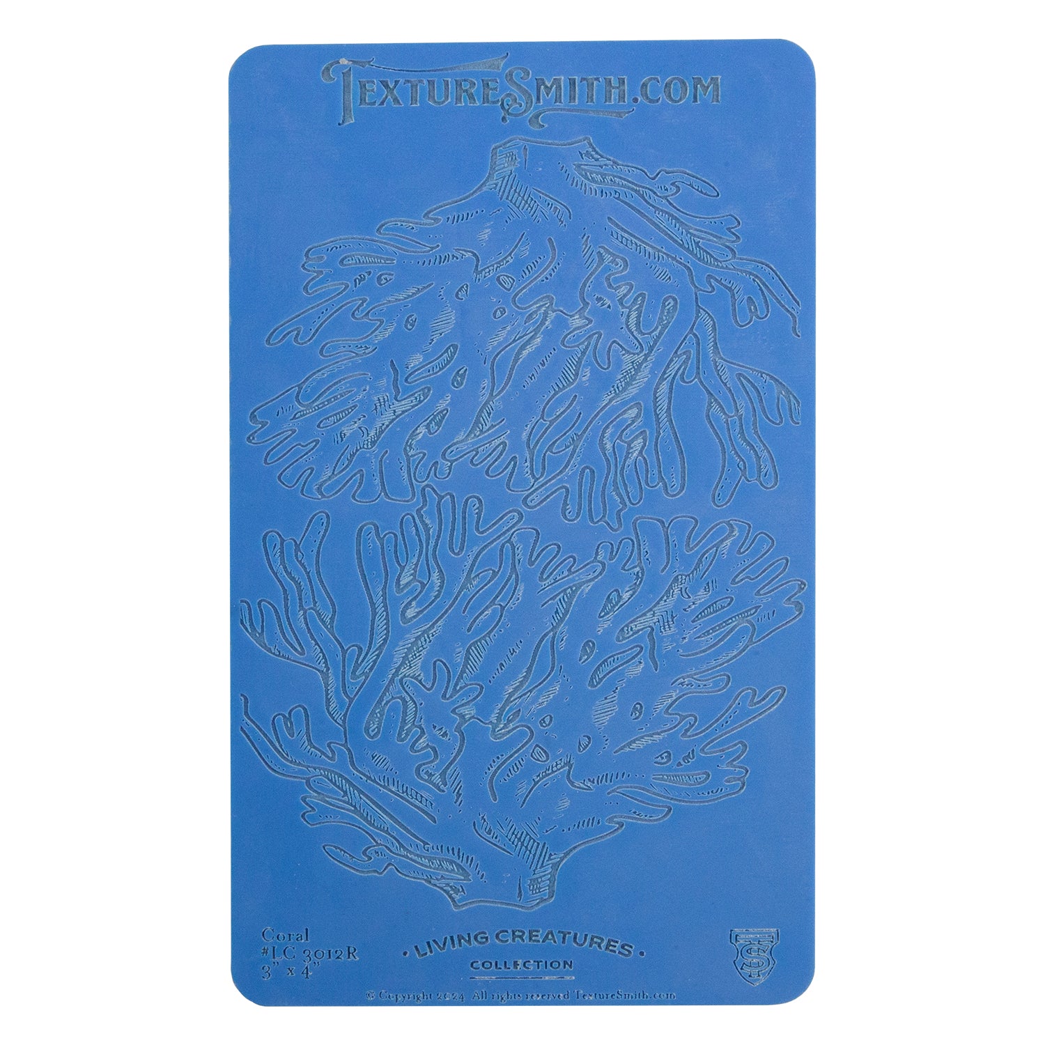 blue Texture Mat - Living Creatures Collection - Coral