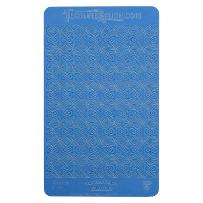 blue Texture Mat - Geometrics Collection - Diamonds