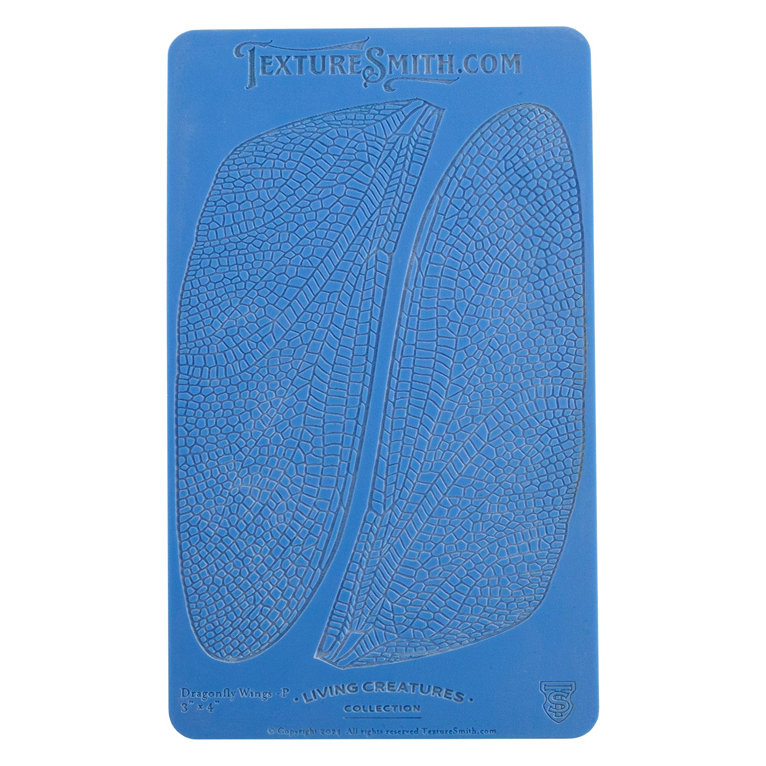 blue Texture Mat - Living Creatures Collection - Dragonfly Wings