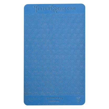 blue Texture Mat - Geometrics Collection - Fence Tops