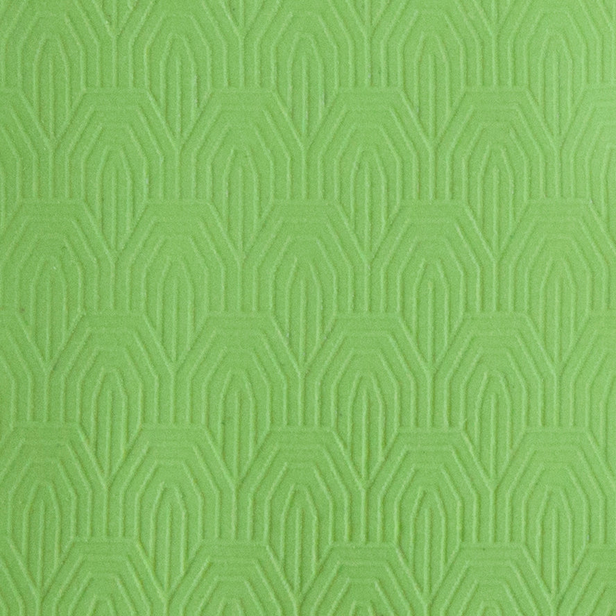 sample of Texture Mat - Geometrics Collection - Fence Tops in green clay