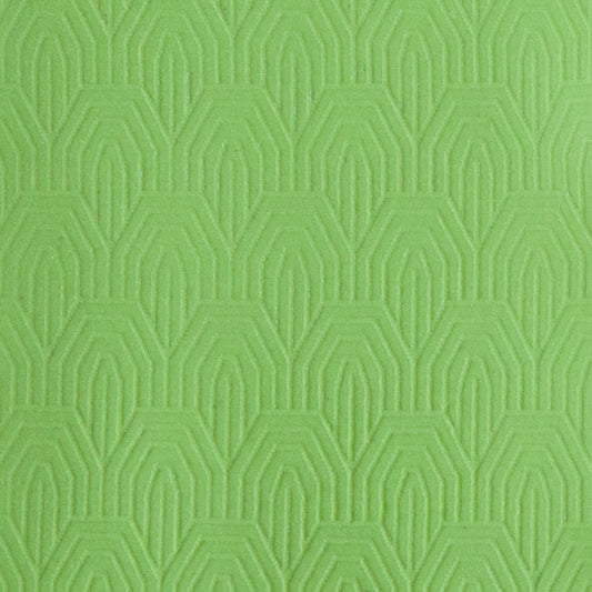 sample of Texture Mat - Geometrics Collection - Fence Tops in green clay
