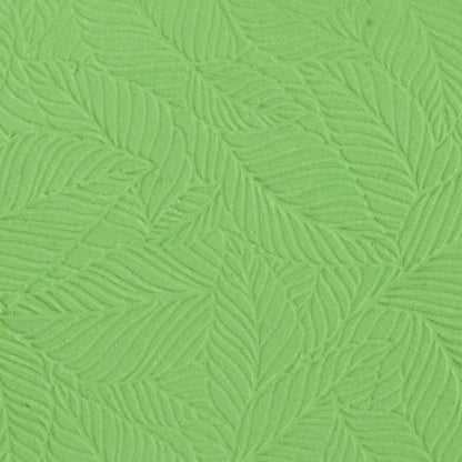 sample of Texture Mat - Botanical Symphony Collection - Foliage Stack in green clay