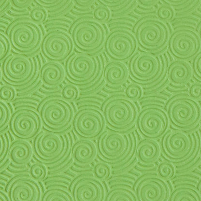 sample of Texture Mat - The Elements Collection - Spiral Waters Lite in green clay