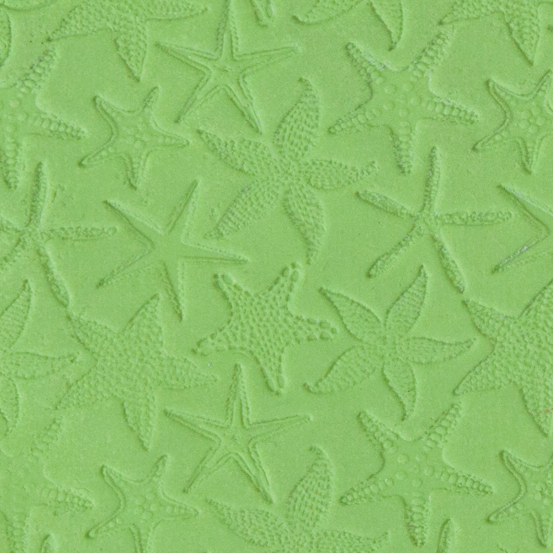 sample of Texture Mat - Living Creatures Collection - Starfish Galaxy in green clay
