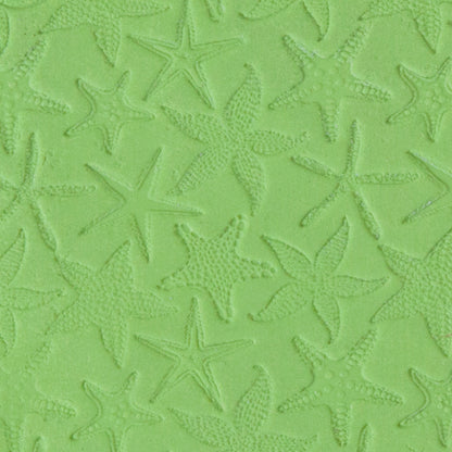 sample of Texture Mat - Living Creatures Collection - Starfish Galaxy in green clay