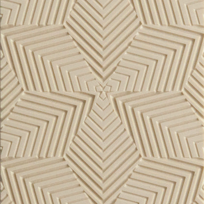 Texture Tile - Motley Beige Texture Tiles are flexible, washable and can be used with any soft clay. Spritz with CoolSlip or dust on Dry Powder Release for stick-free impressions when using metal clay and polymer clay.