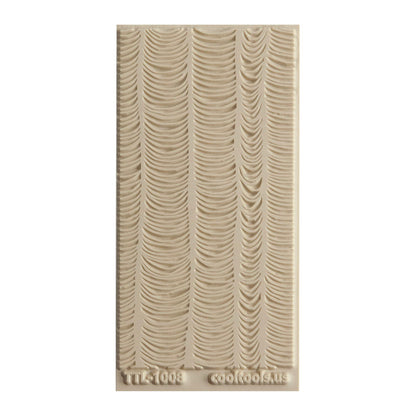 Texture Tile - Changing Tides. Beige Texture Tiles are flexible, washable and can be used with any soft clay. Spritz with CoolSlip or dust on Dry Powder Release for stick-free impressions when using metal clay and polymer clay.