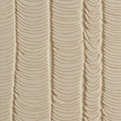 Texture Tile - Changing Tides Embossed. Beige Texture Tiles are flexible, washable and can be used with any soft clay. Spritz with CoolSlip or dust on Dry Powder Release for stick-free impressions when using metal clay and polymer clay.