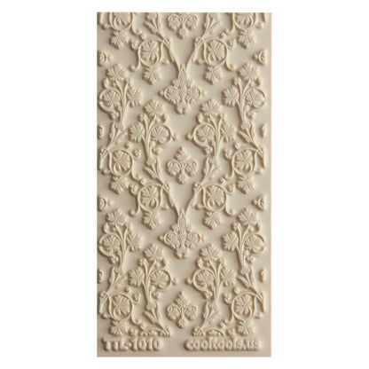 Texture Tile - Celtic Elegance. Beige Texture Tiles are flexible, washable and can be used with any soft clay. Spritz with CoolSlip or dust on Dry Powder Release for stick-free impressions when using metal clay and polymer clay.