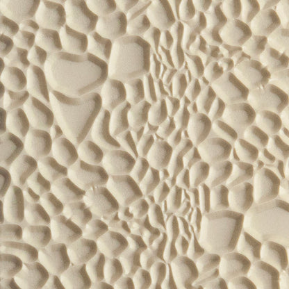 Texture Tile - Reptile Skin Embossed. Beige Texture Tiles are flexible, washable and can be used with any soft clay. Spritz with CoolSlip or dust on Dry Powder Release for stick-free impressions when using metal clay and polymer clay.