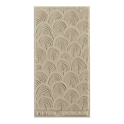 Texture Tile - Lolli Sunrise Beige Texture Tiles are flexible, washable and can be used with any soft clay. Spritz with CoolSlip or dust on Dry Powder Release for stick-free impressions when using 