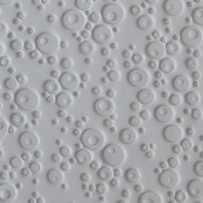 Texture Tile - Double Bubble sample rolled into clay