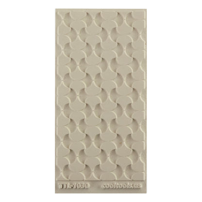 Texture Tile - In and Out Beige Texture Tiles are flexible, washable and can be used with any soft clay. Spritz with CoolSlip or dust on Dry Powder Release for stick-free impressions when using 