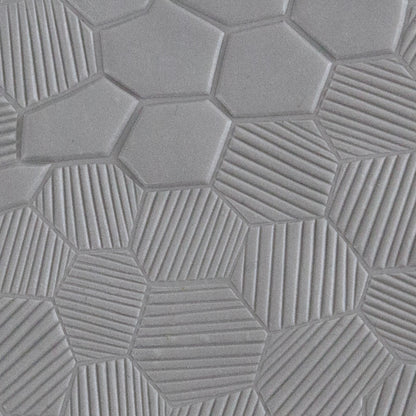 Texture Tile - Honeycomb Mosaic sample in polymer clay