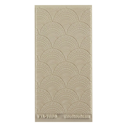 Texture Tile - Moroccan Sunrise Beige Texture Tiles are flexible, washable and can be used with any soft clay. Spritz with CoolSlip or dust on Dry Powder Release for stick-free impressions when using 